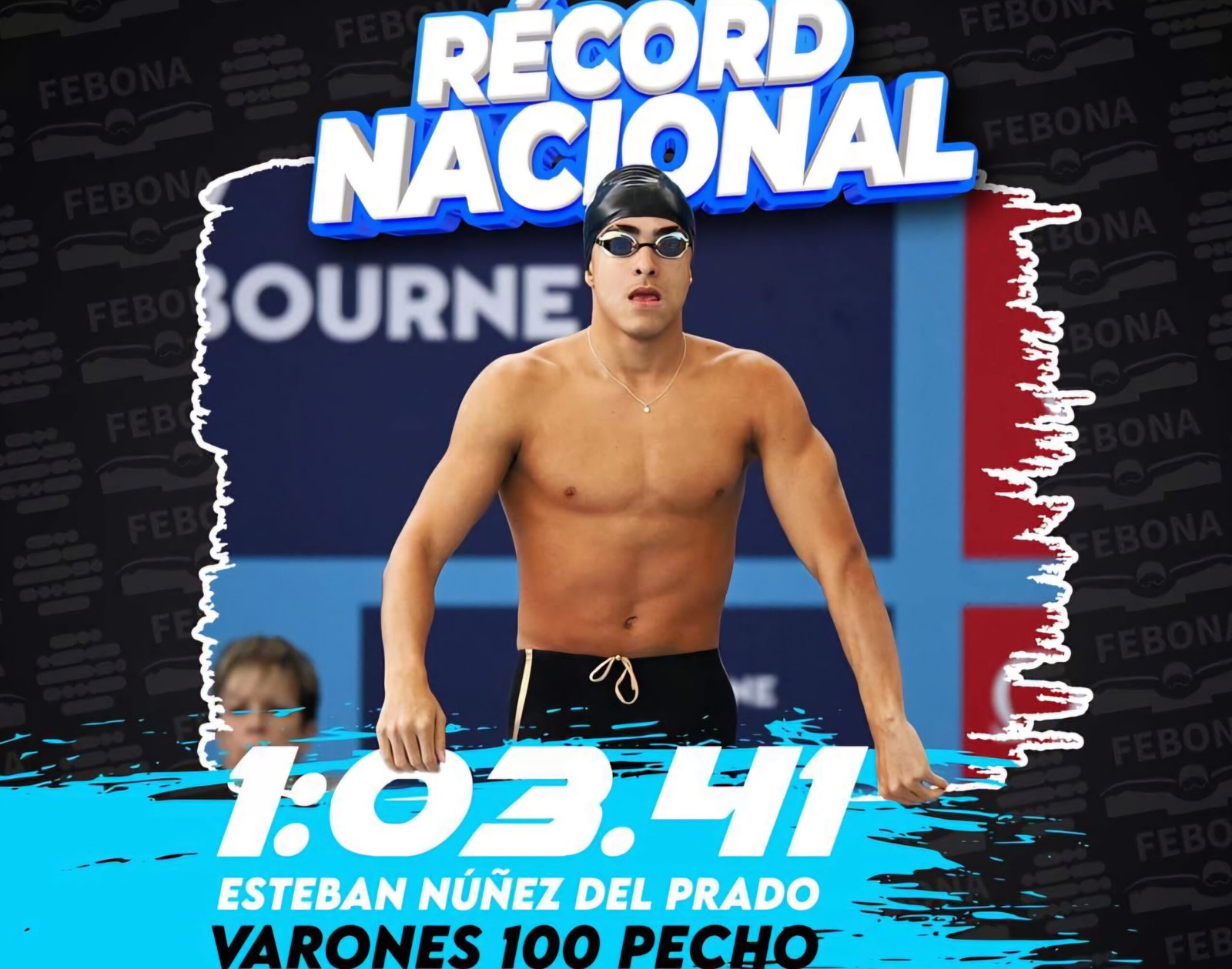 Esteban Núñez del Prado establece nuevo record nacional en 100 mts